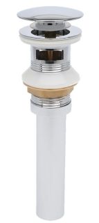 Донный клапан для раковины AQUAme AQM7001-1 с переливом хром